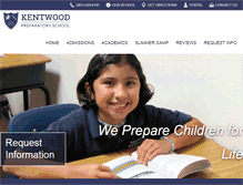 Tablet Screenshot of kentwoodprepschool.com
